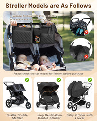 kcross stroller organizer cup holder attachment keeps drinks within reach during rides