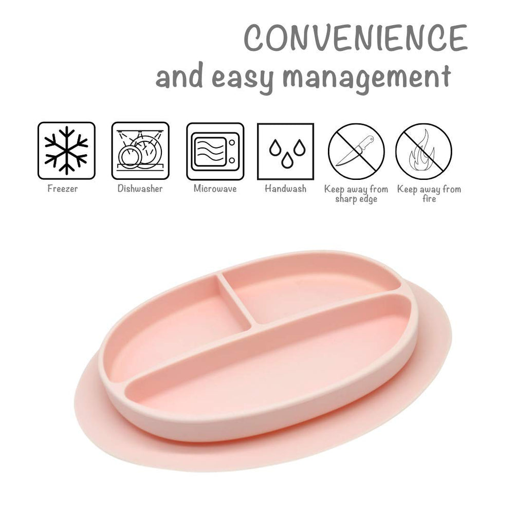 Kcuina dishwasher-safe plate cleans quickly after meals