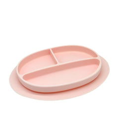 Kcuina silicone suction plate with three sections for mess-free meals