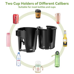 KDD removable bottle slot for quick bottle access on the go.
