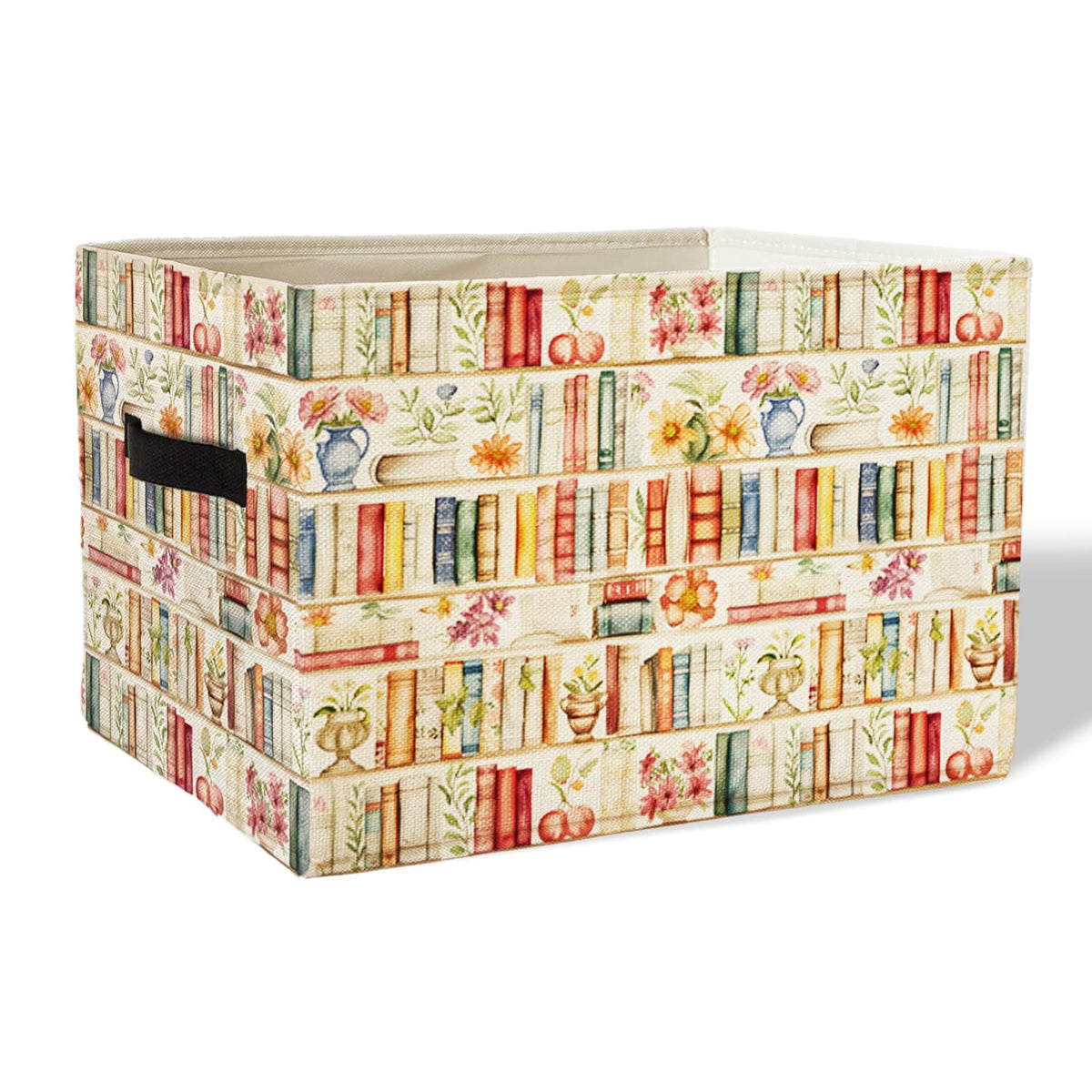 KDHTY boho storage box with handles for easy organization.