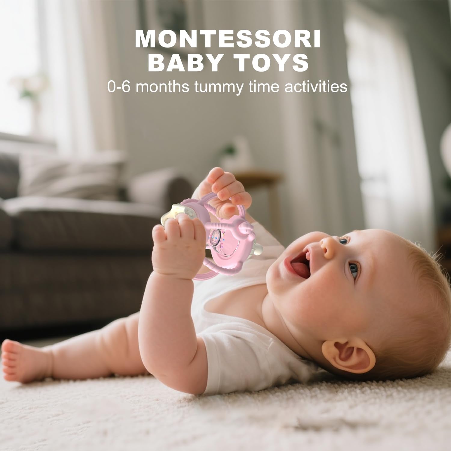 KDTOMOY infant molar teether combined with pacifier for 0-12 months.