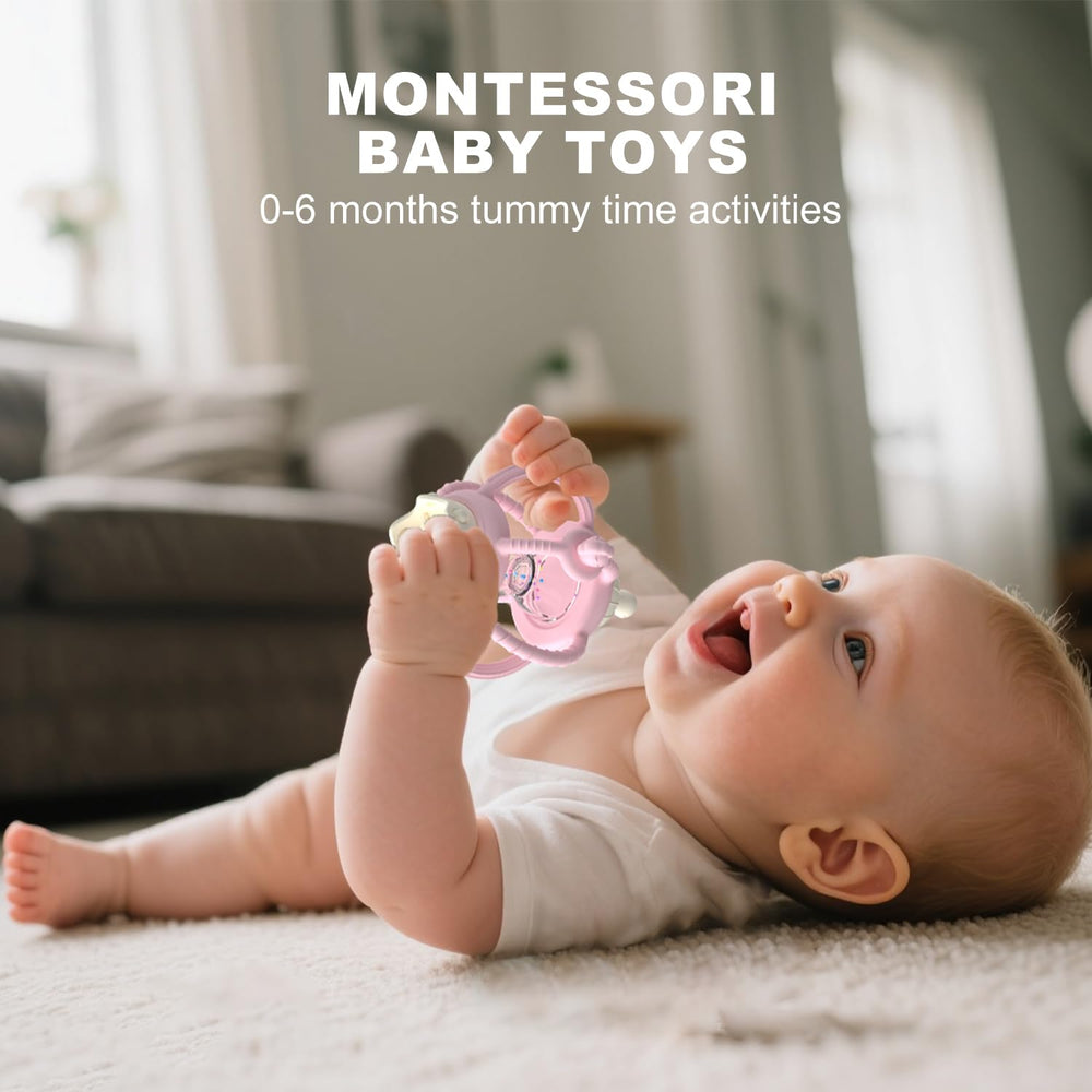 KDTOMOY infant molar teether combined with pacifier for 0-12 months.