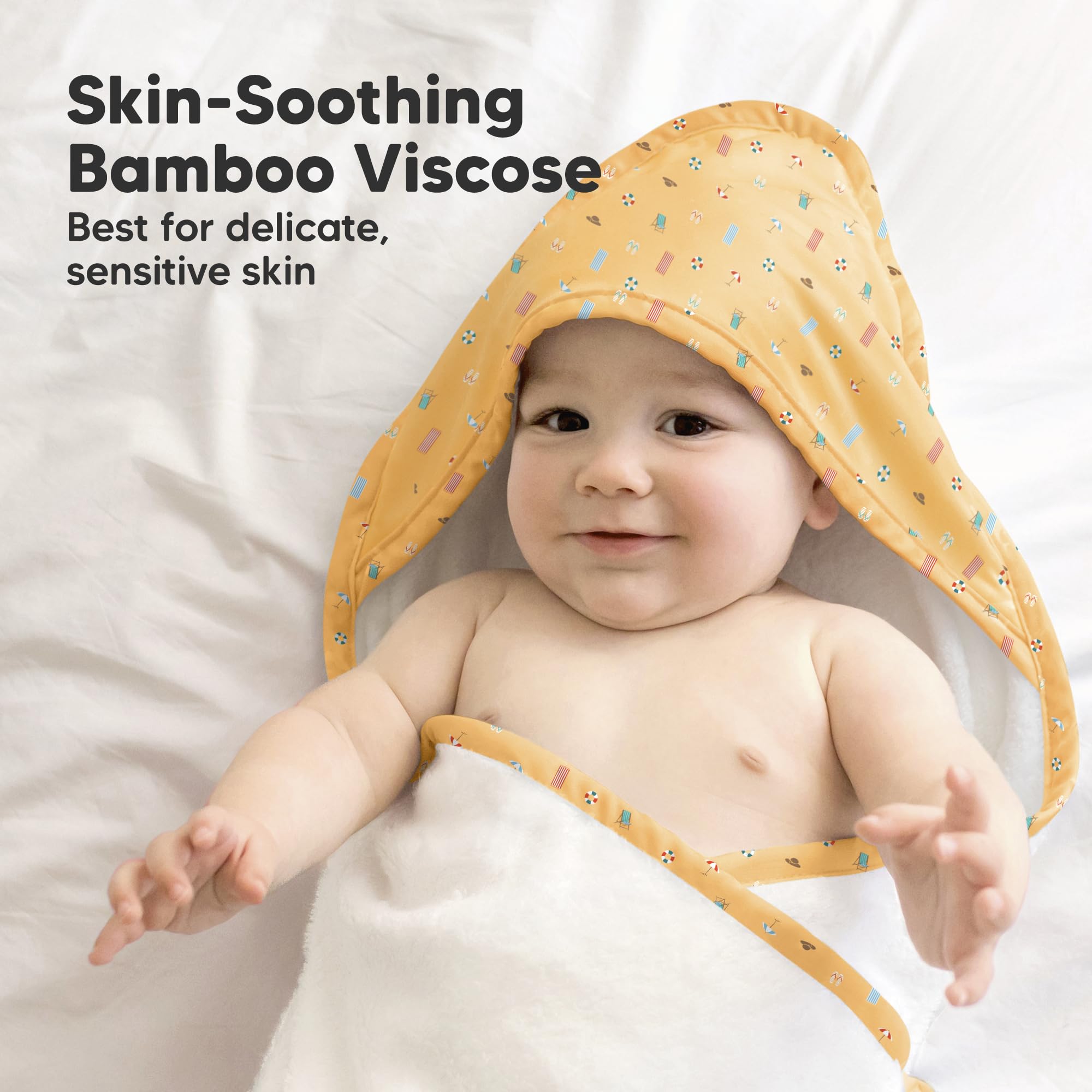 KeaBabies 500GSM thick towel providing plush warmth