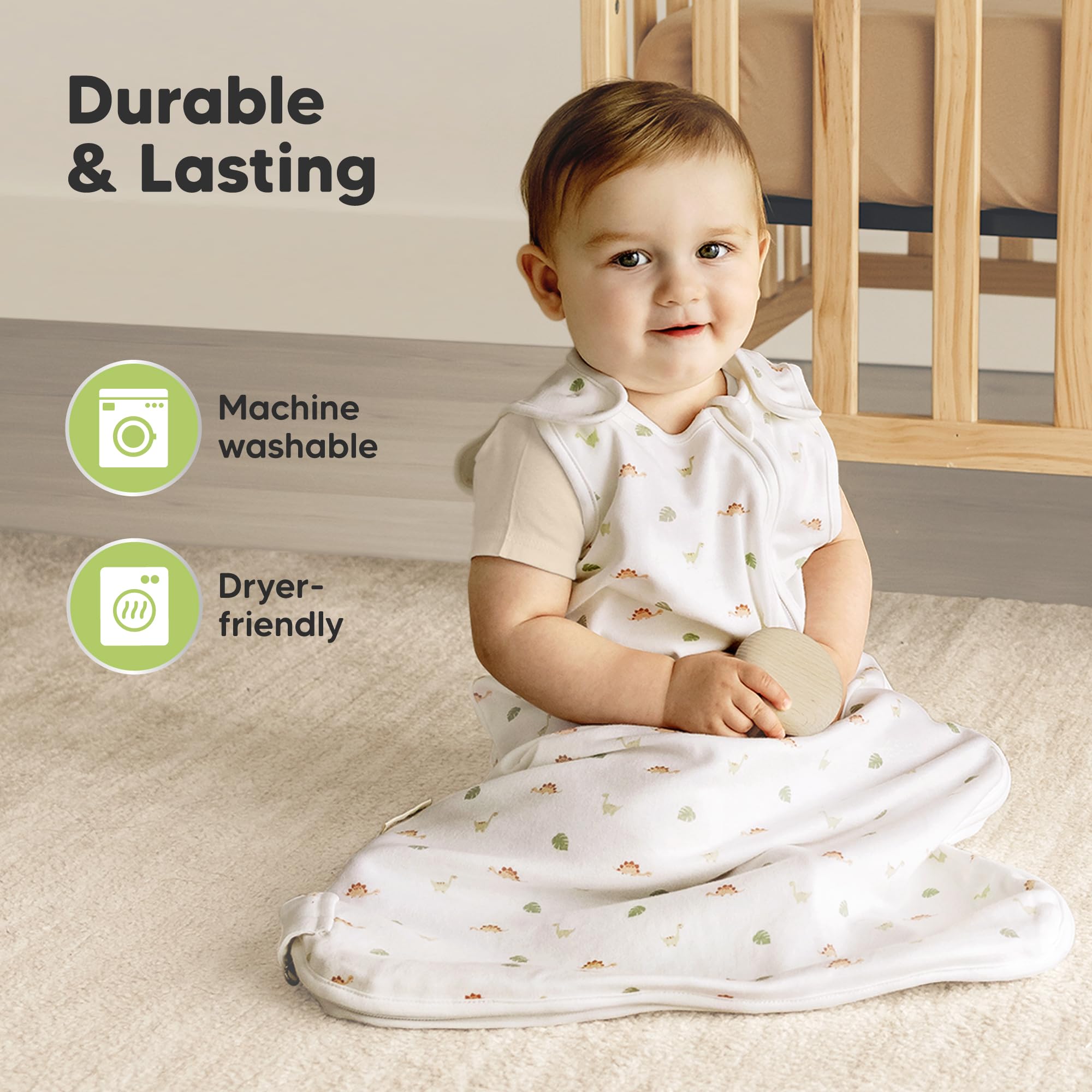 KeaBabies Avocado 0.5 TOG label indicates all-season wear option.