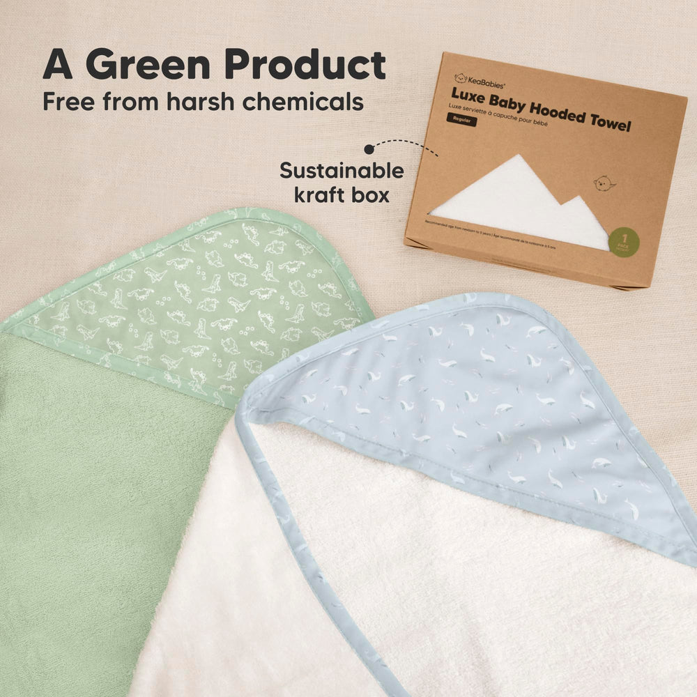 KeaBabies large 35x35 towel suitable for bath or beach