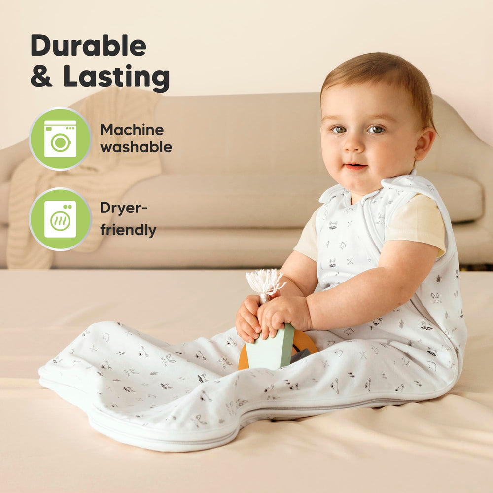 KeaBabies machine washable sleep sack for easy cleaning