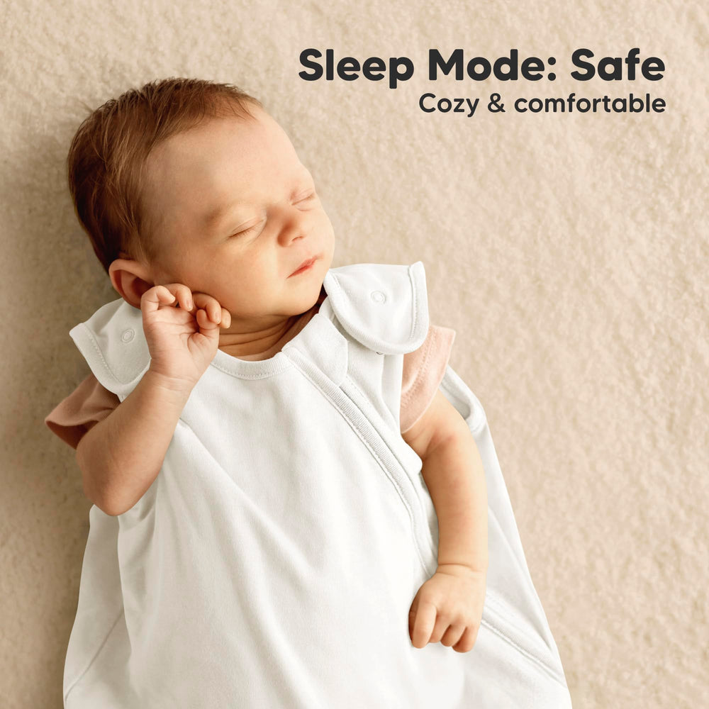 KeaBabies 0.5 TOG lightweight sleep sack maintains comfortable warmth.