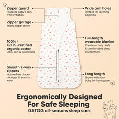 KeaBabies 0.5TOG organic cotton fabric for lightweight all season comfort