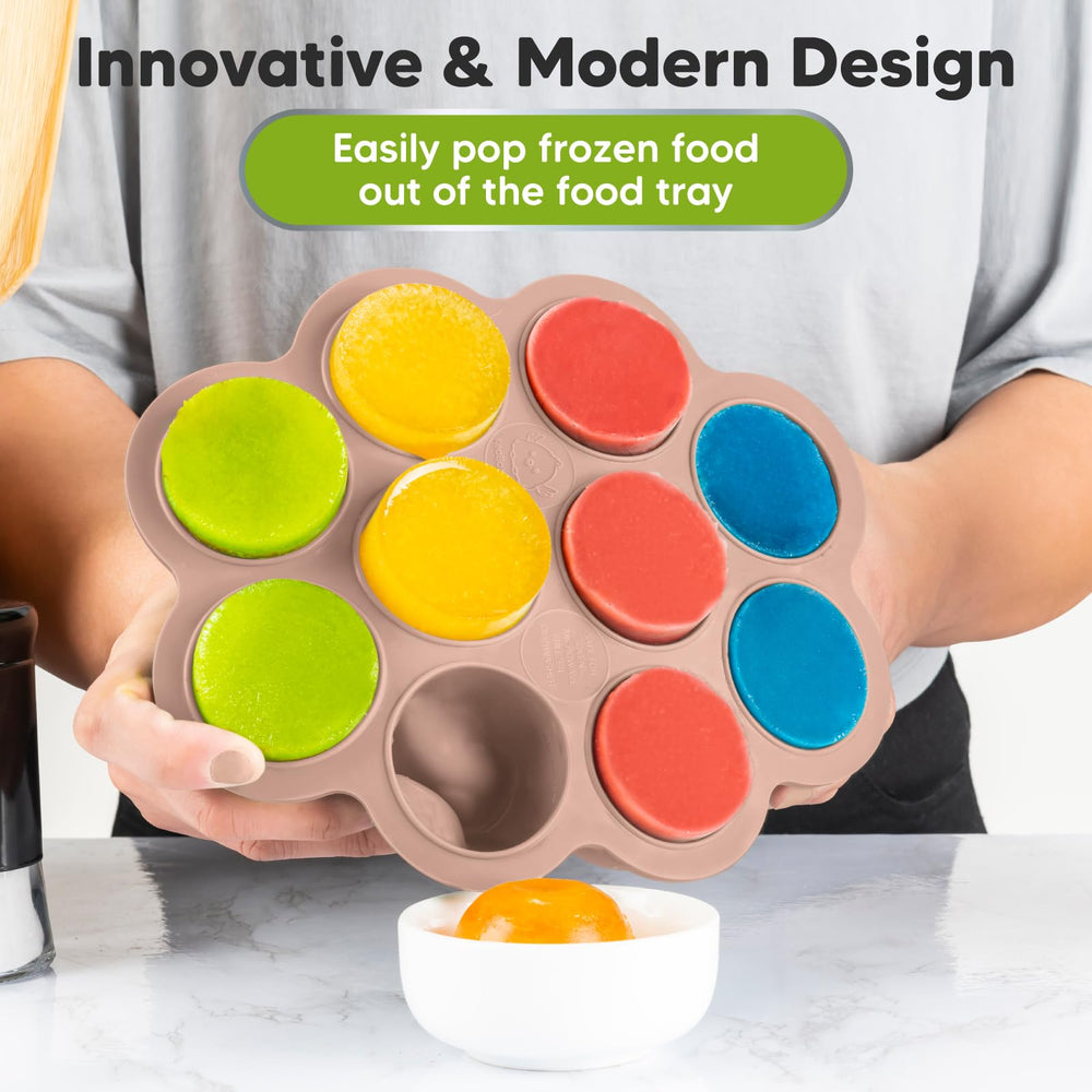 100% food-grade silicone KeaBabies tray for safe everyday use