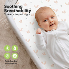 KeaBabies 2-pack bassinet sheets provide convenient, ready-to-use options.
