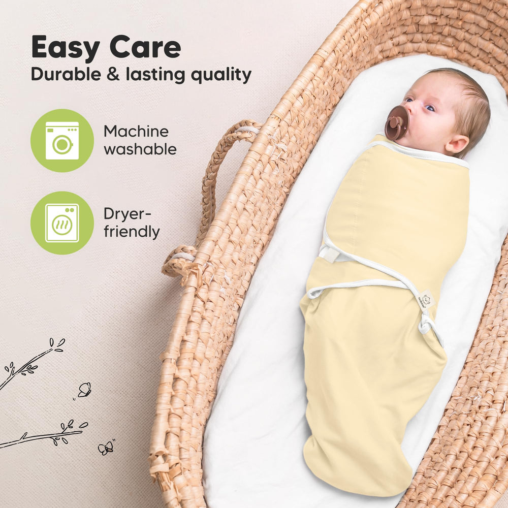 KeaBabies 2-Way Stretch Knit Daffodil, durable and machine washable