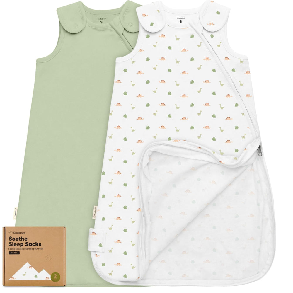 KeaBabies ergonomic-design sleep sacks for safe infant movement.