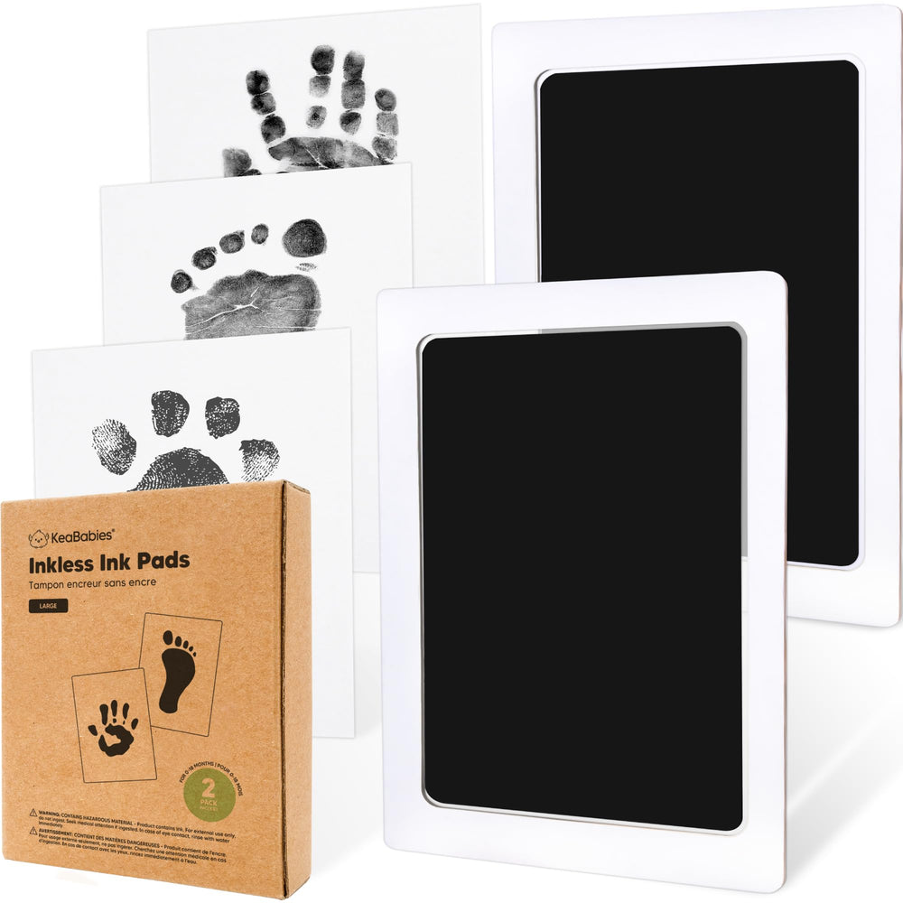 KeaBabies inkless kit close-up with zero mess inkpad