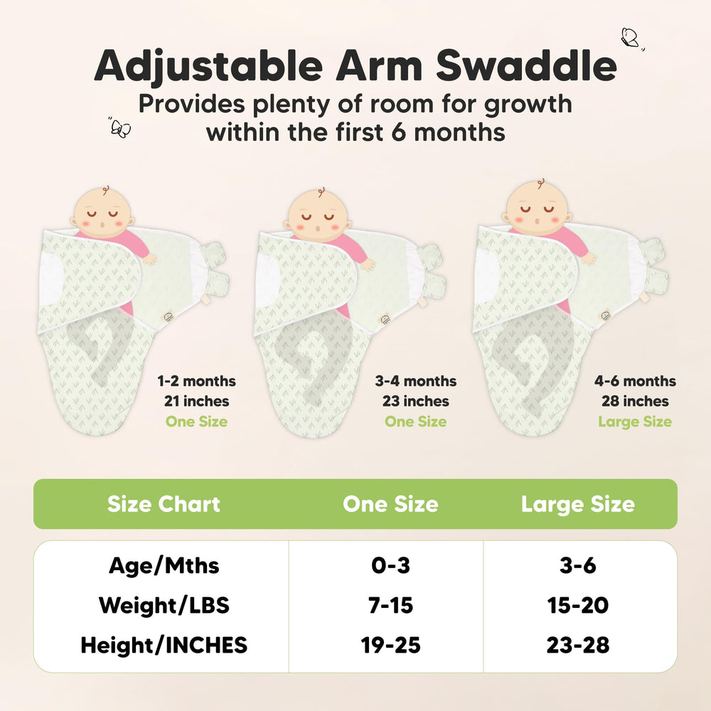 KeaBabies 2-way stretch knit with scratch-proof closures for a secure fit.