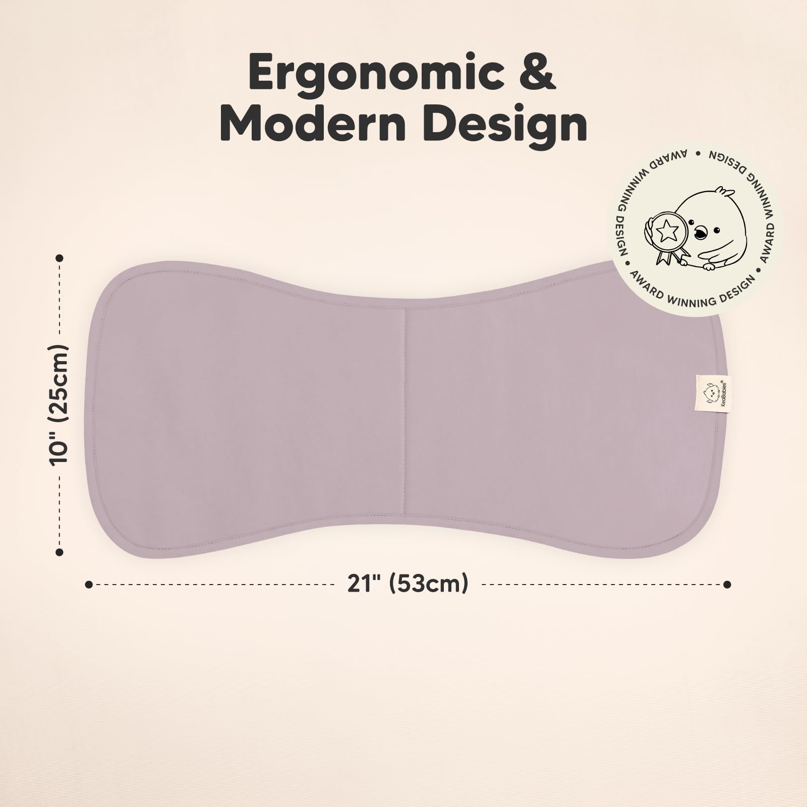 KeaBabies 3-layer burp cloths for maximum absorption and a dry feel.