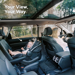 KeaBabies 360 crystal view mirror helps you monitor your baby while driving.