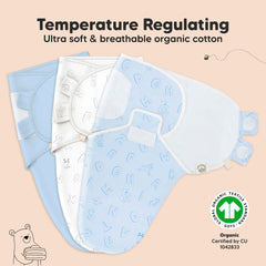 KeaBabies Four-step swaddling design simplifies cozy wrapping