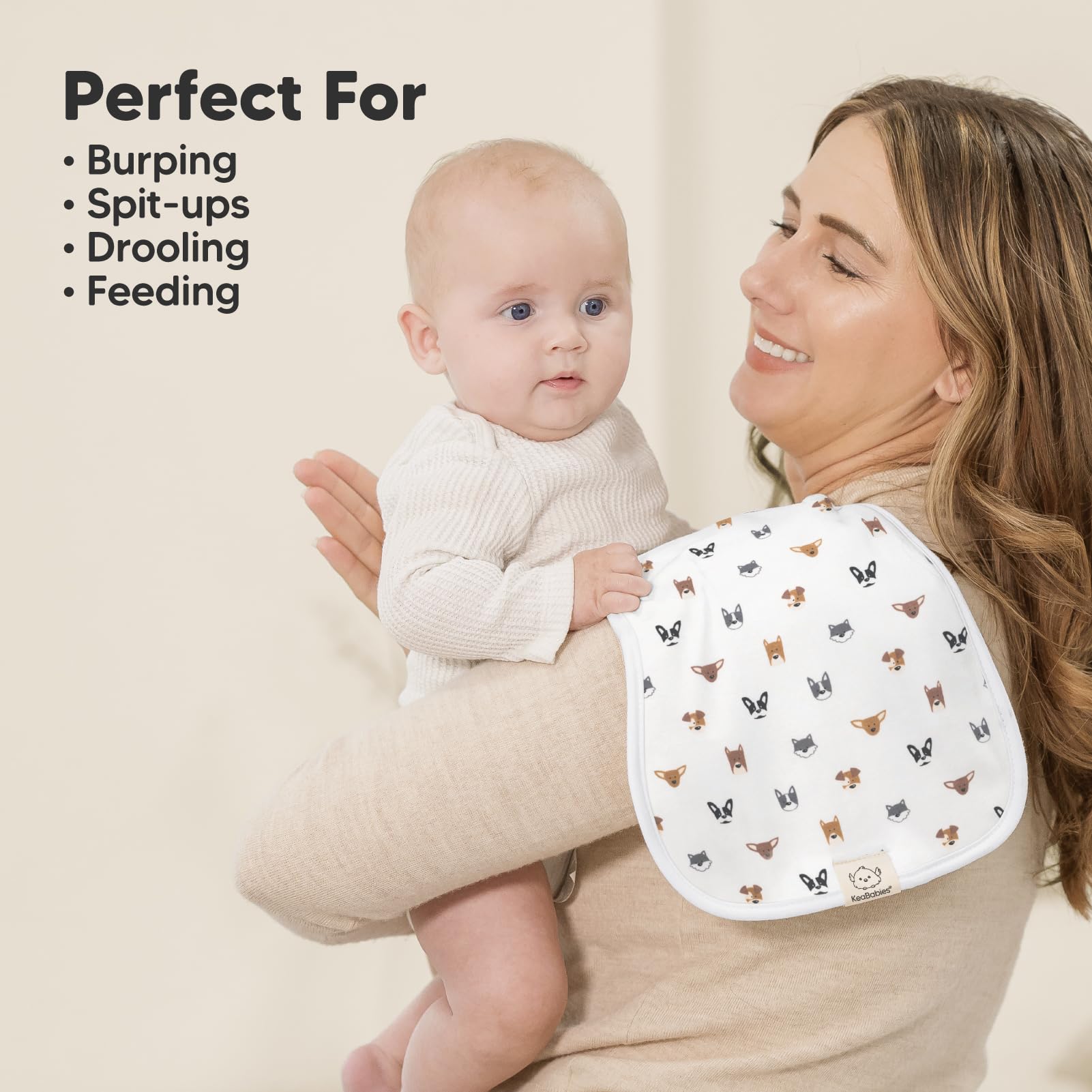 KeaBabies 5-pack gender-neutral design complements any outfit