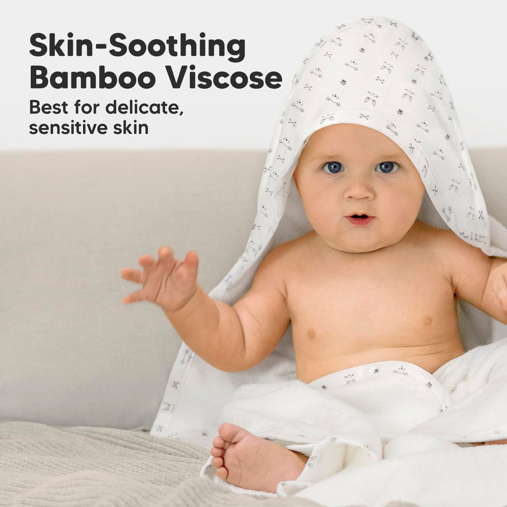 KeaBabies 500 GSM thick towel plush and cozy.