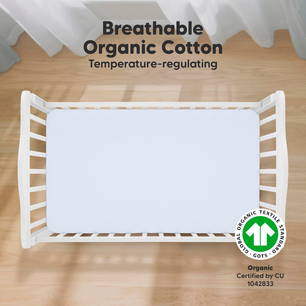 KeaBabies 52x28 crib sheet fits standard mattresses securely for restful nights