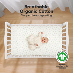KeaBabies 52x28 crib sheet fits standard mattresses securely