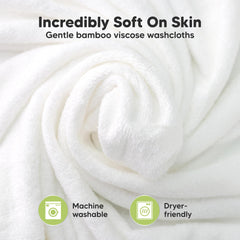 KeaBabies 6-pack washcloths absorbent and lather well for quick baths.