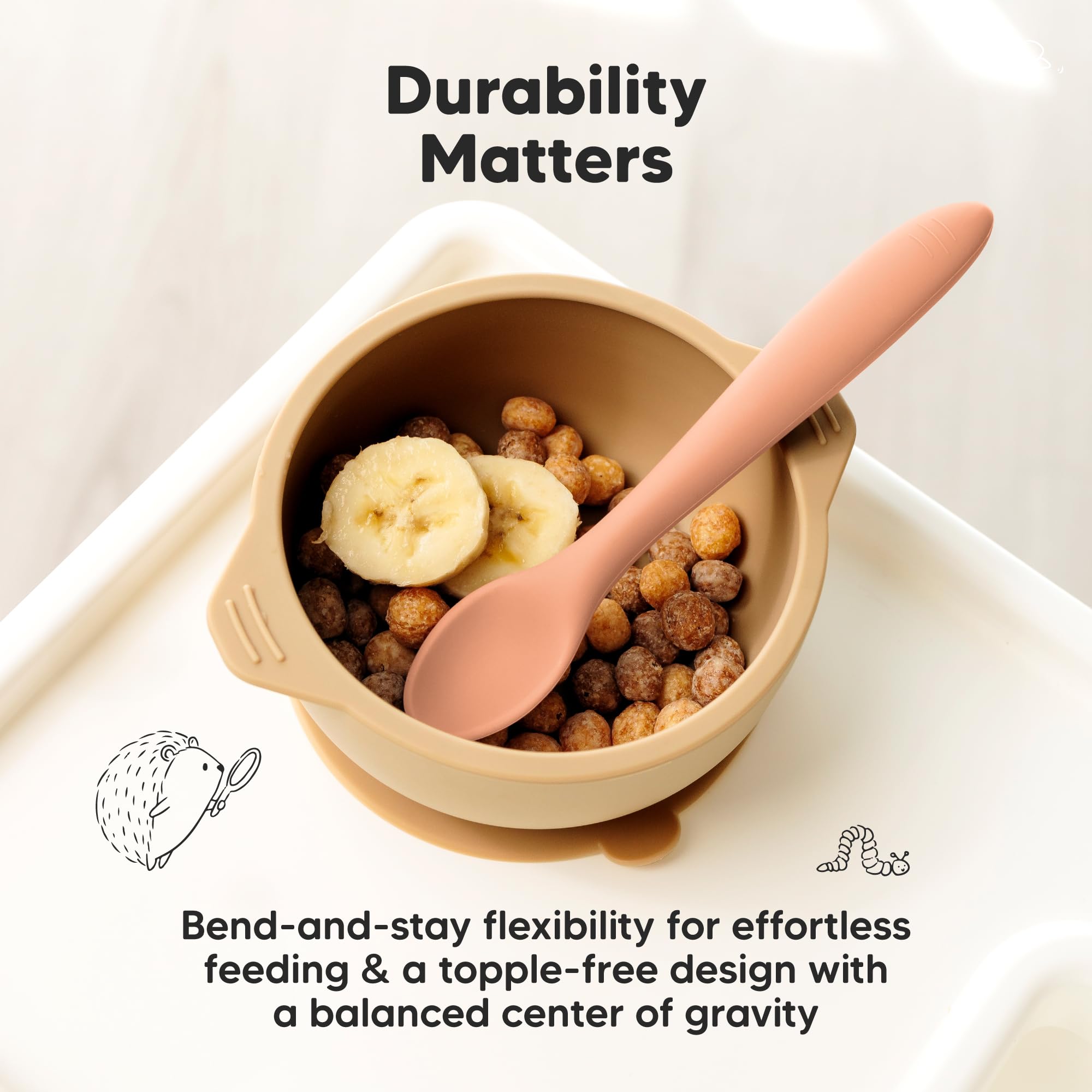 KeaBabies 6+ months spoons suitable for early feeding stages