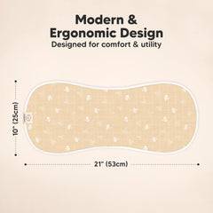 Eight-layer bamboo cotton burp cloths deliver absorbent performance.
