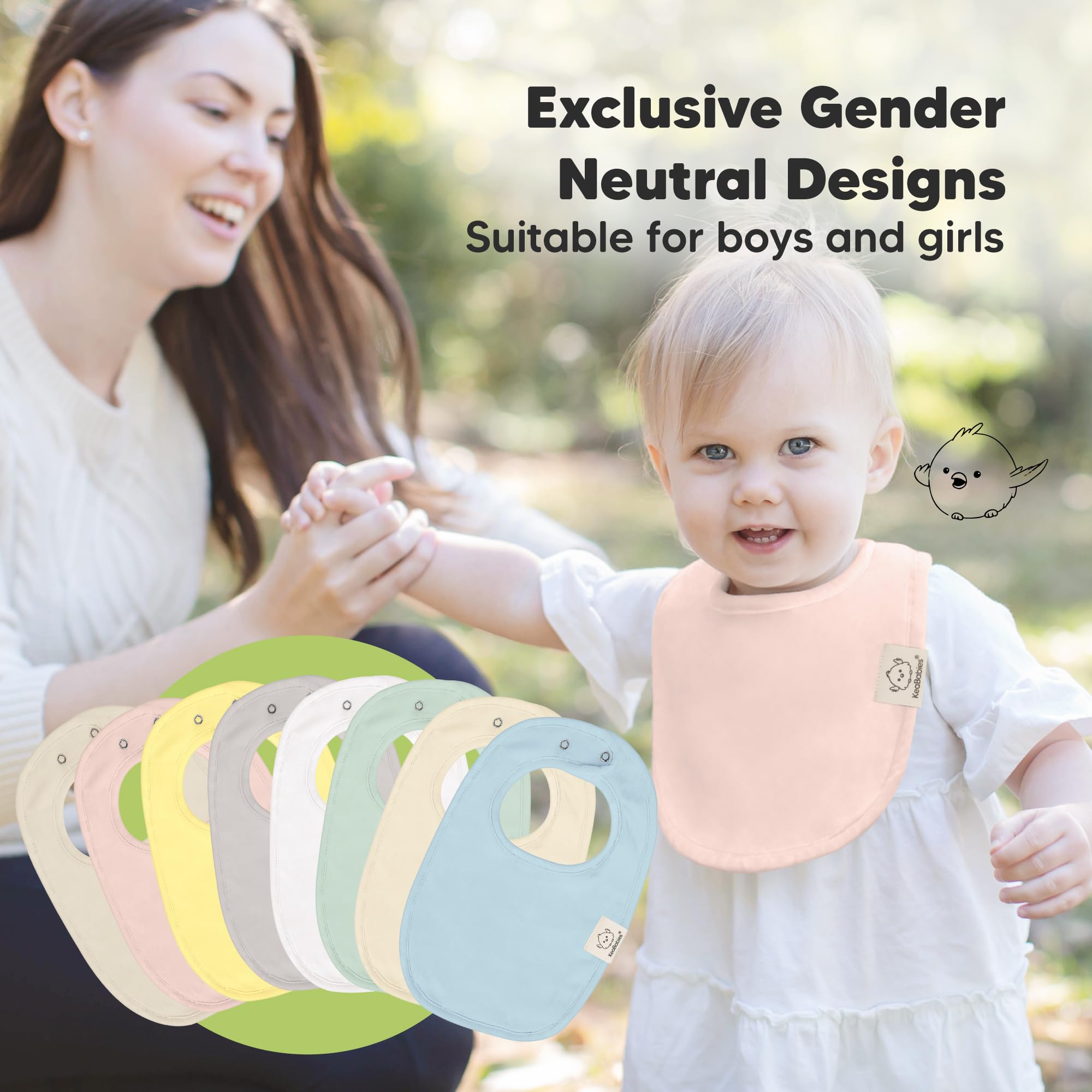 Lightweight bibs with a flat-front design for comfortable all-day wear