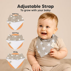 KeaBabies organic cotton bibs help keep outfits clean during drool sessions.