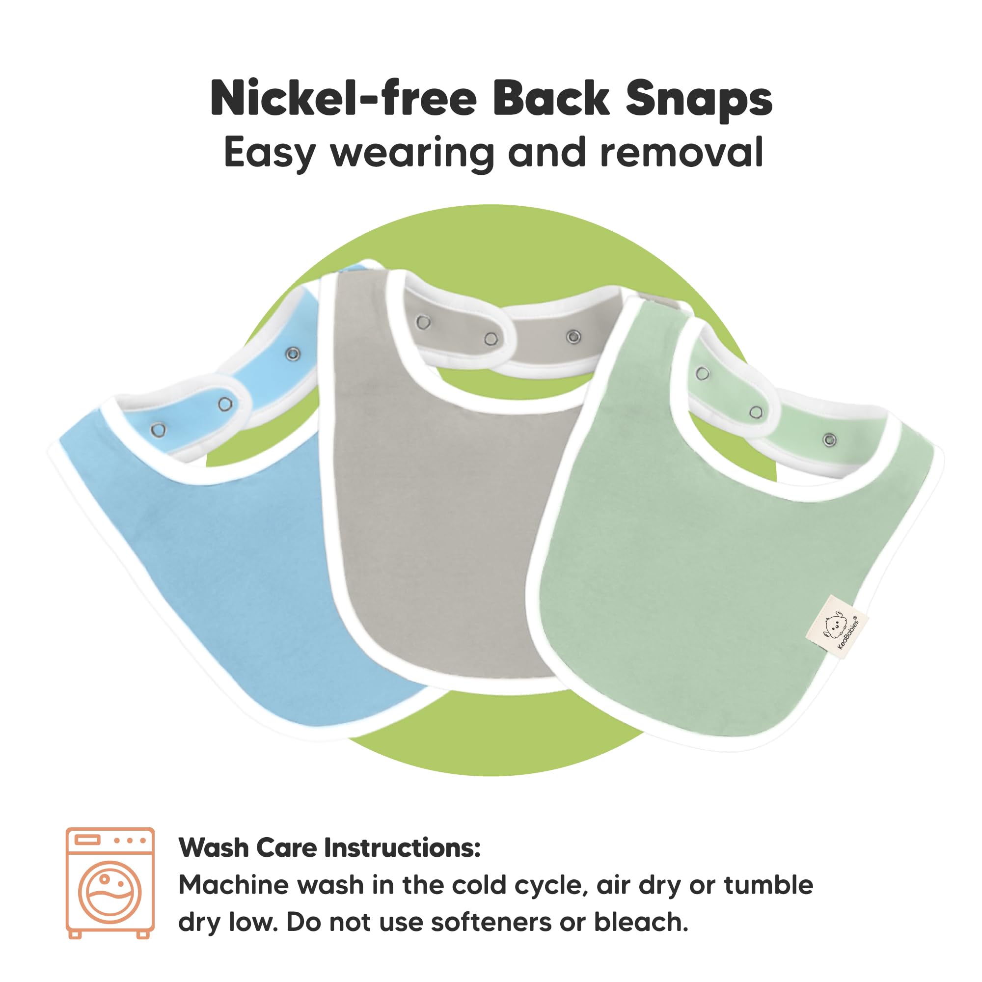 KeaBabies daily-use bibs for easy mealtime and cleanup.