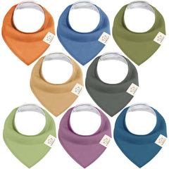 KeaBabies 8-pack bandana bibs in Cruise color, versatile drool protection for everyday wear