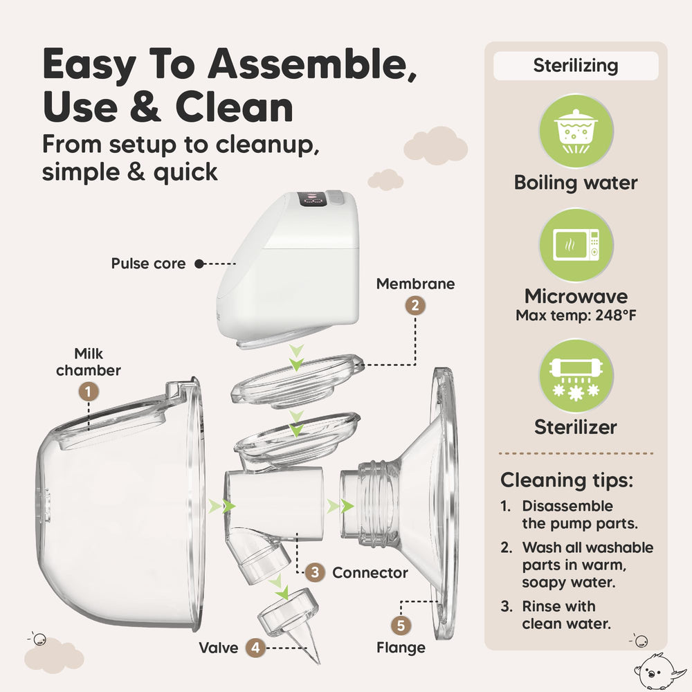KeaBabies S10 Pro offers 9 suction levels for flexible pumping.