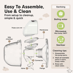 KeaBabies S10 Pro offers 9 suction levels for flexible pumping.