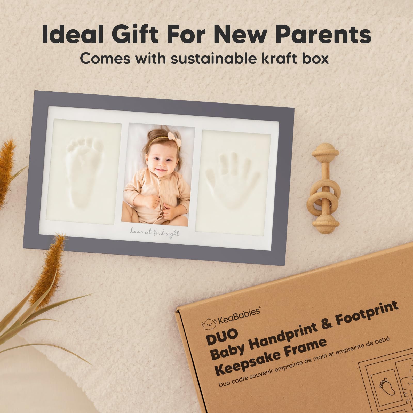 KeaBabies acrylic paint kit helps personalize prints with a gentle, mess-free touch.