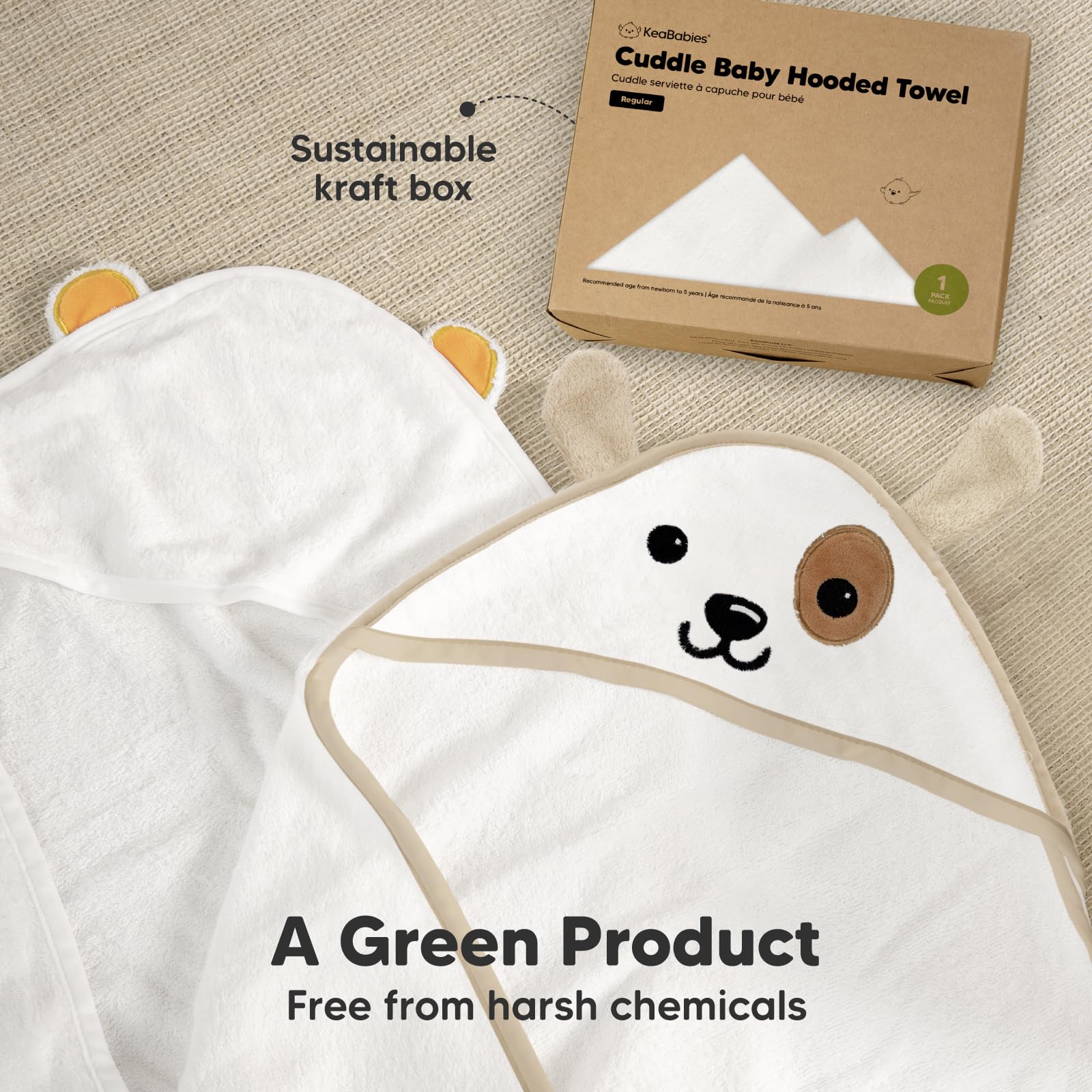 KeaBabies adorable bath time design adds warmth to routines.