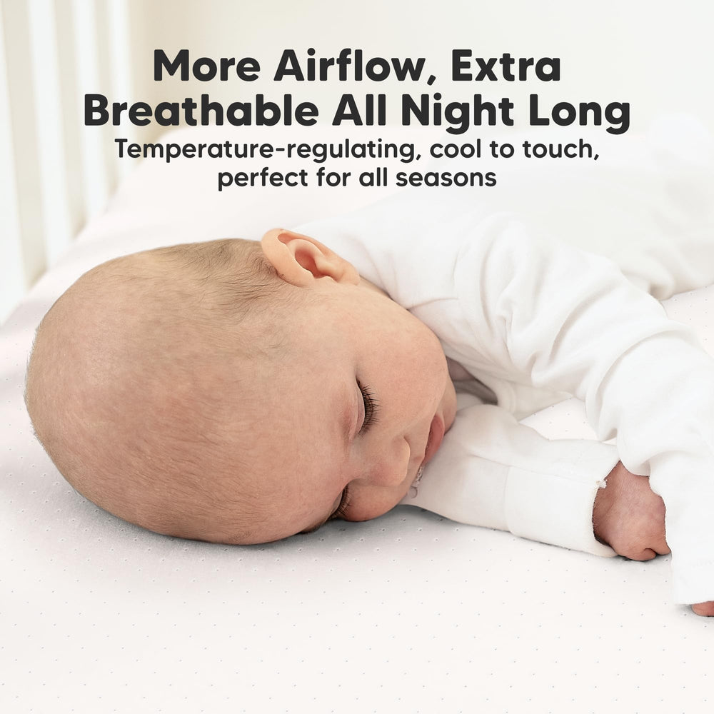 KeaBabies Aereo daycare-ready sheet suits busy nurseries.