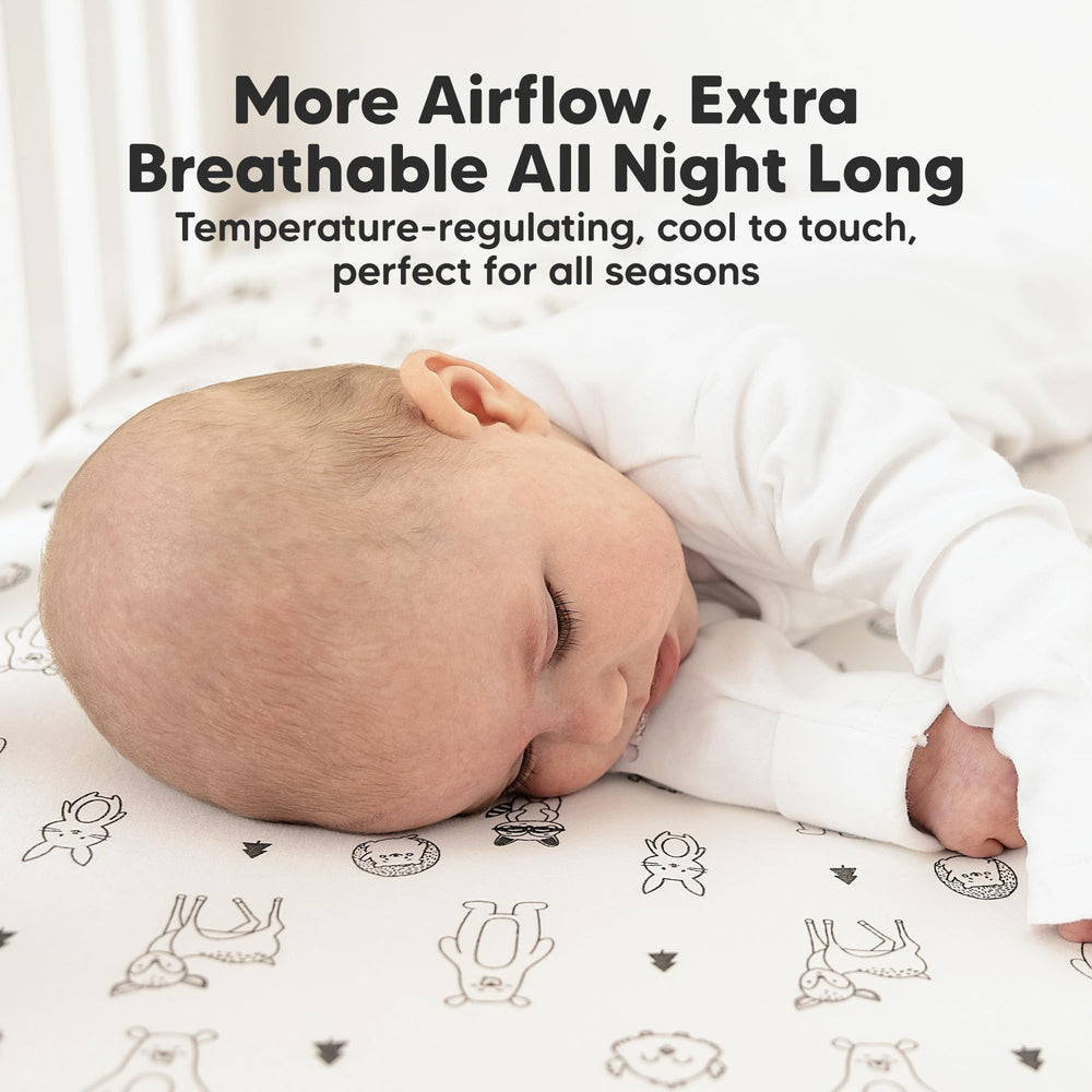 KeaBabies Aereo toddler-bed-cover compatible sheet supports easy transitions.