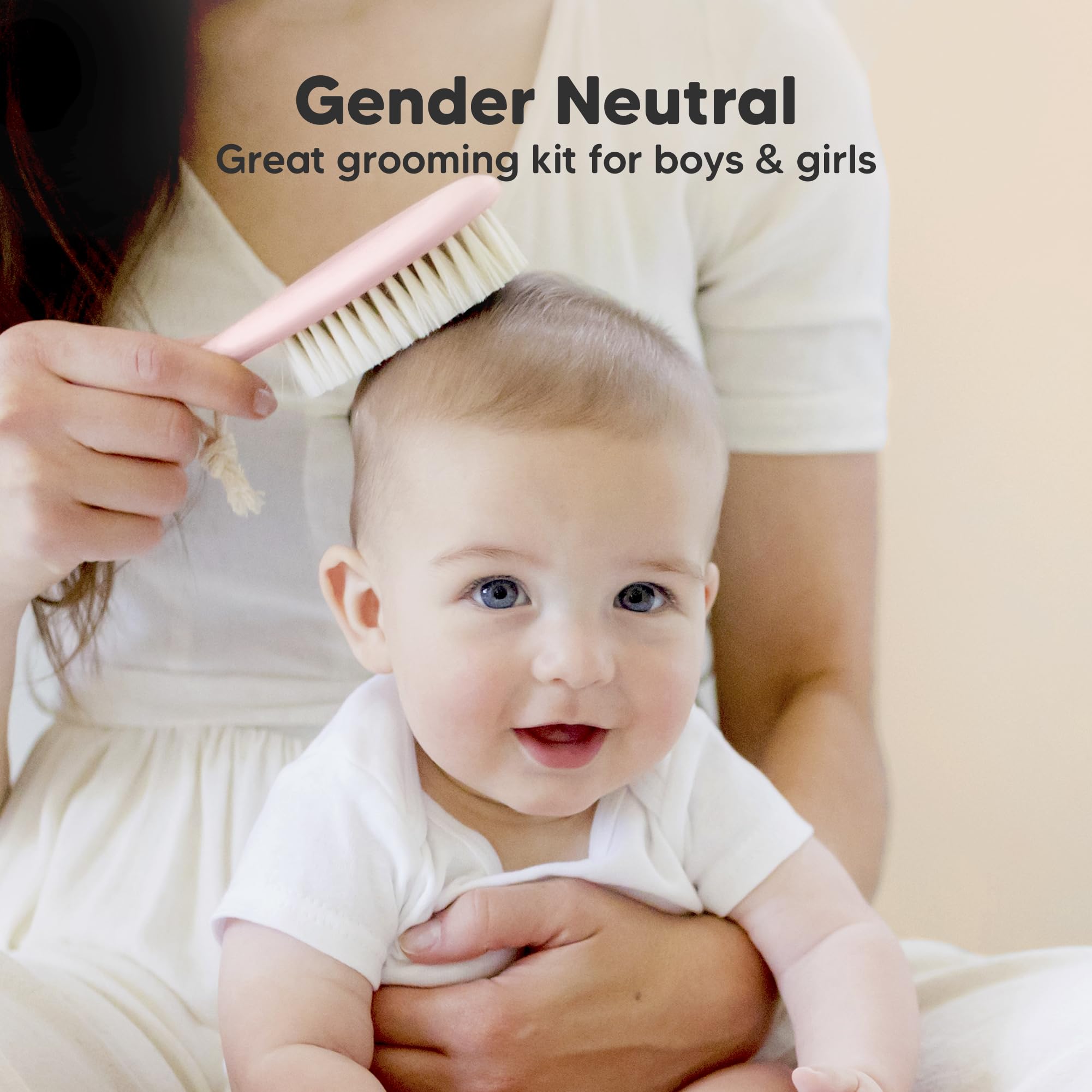 KeaBabies brush with air-hole design for easy brushing