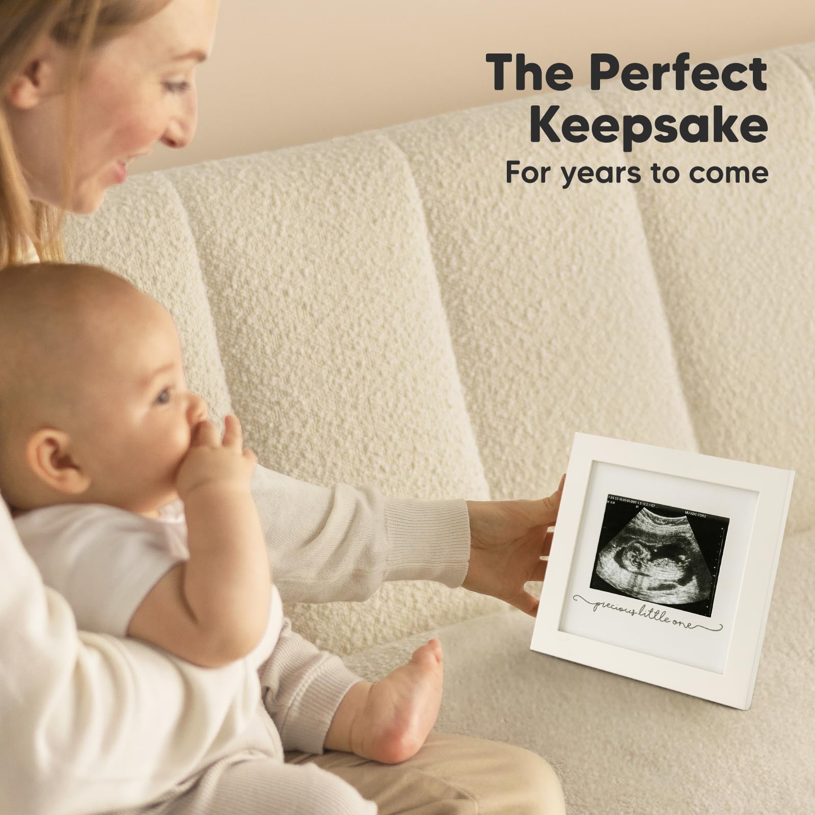 KeaBabies Alpine white frame close-up shows premium materials