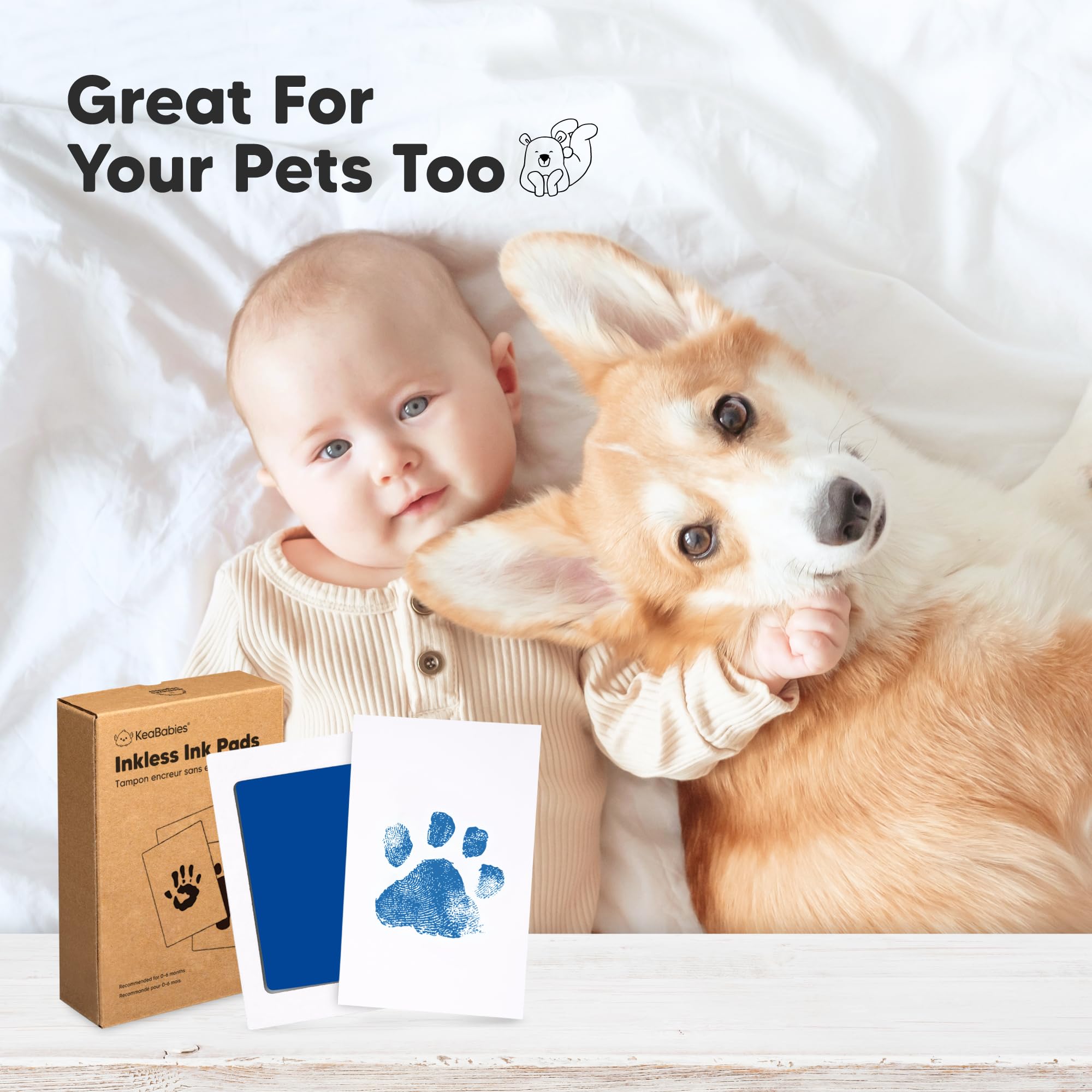 KeaBabies art cards 12-pack offer space for multiple prints and displays.
