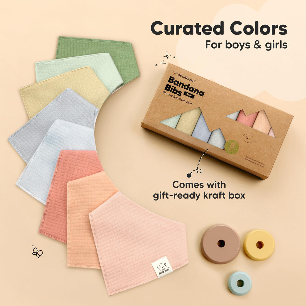 KeaBabies versatile bibs suit boys and girls for everyday wear.