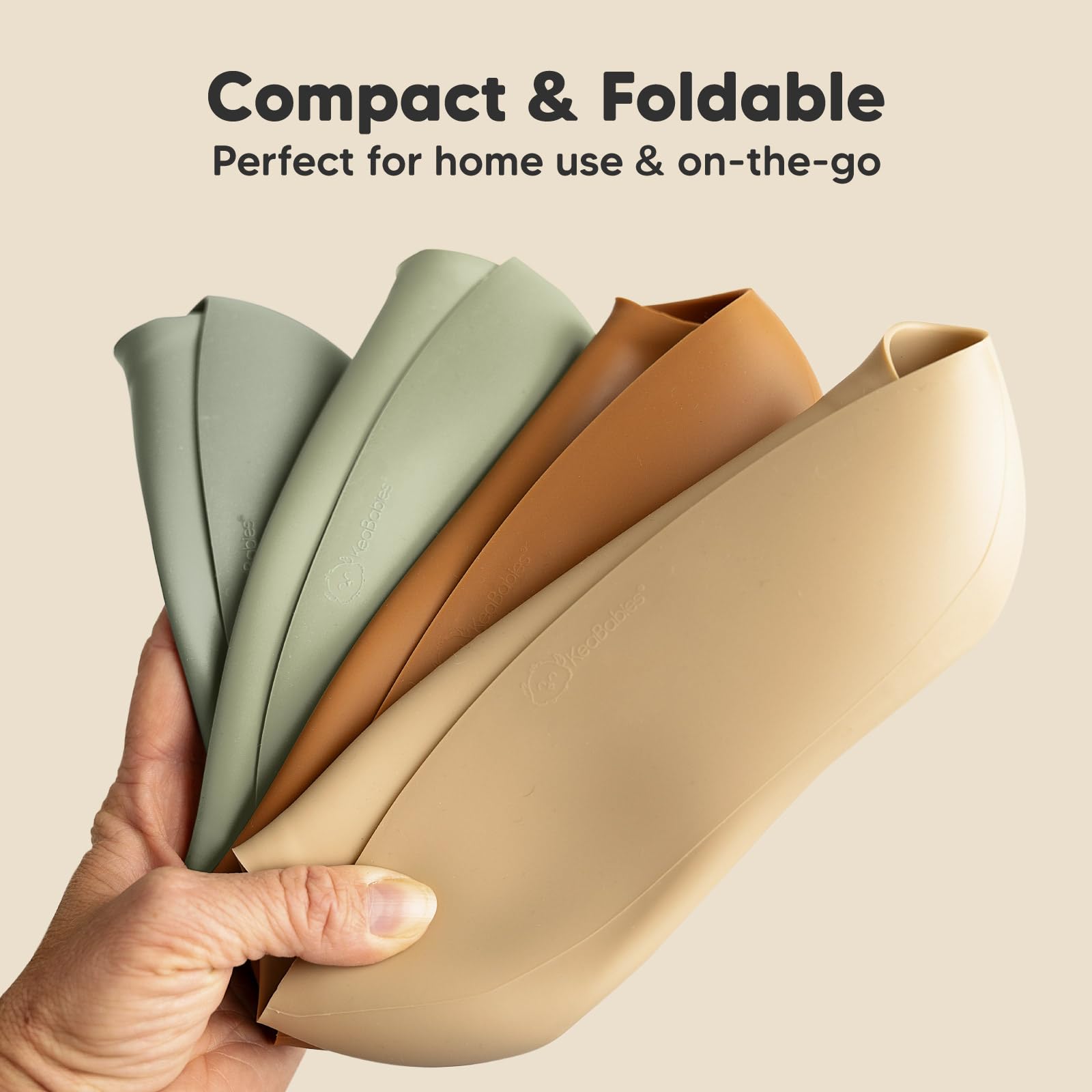 KeaBabies BPA-free silicone bib for safe, mess-free meals