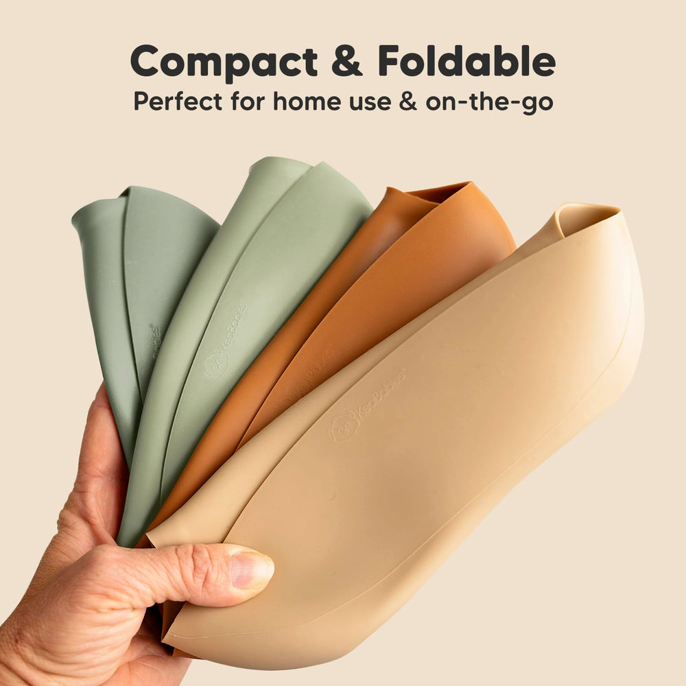 KeaBabies BPA-free silicone bib for safe, mess-free meals