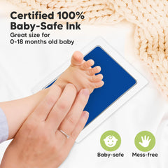 KeaBabies baby foot imprint close-up with precise detail