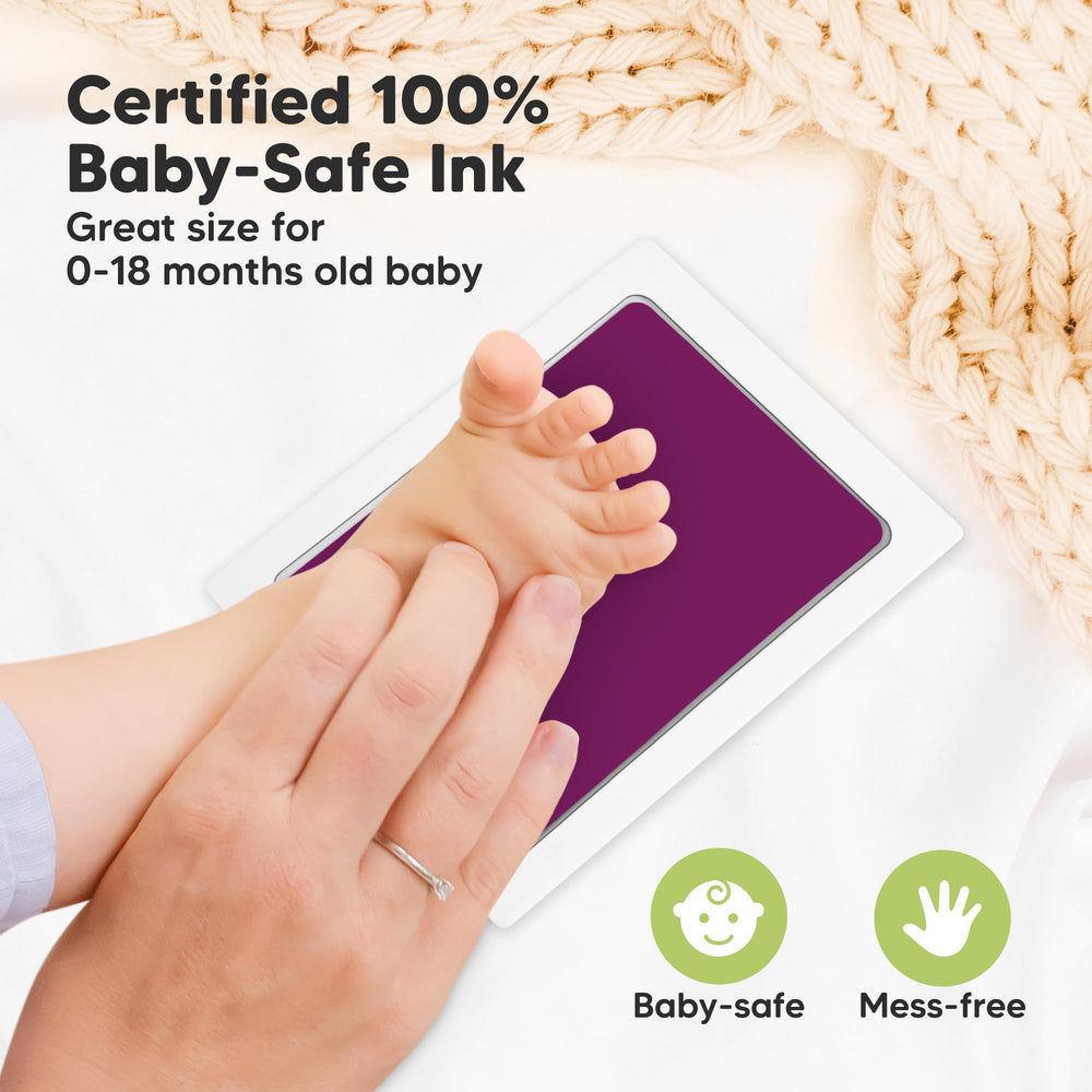 KeaBabies baby footprint imprint on art card, capturing delicate toes