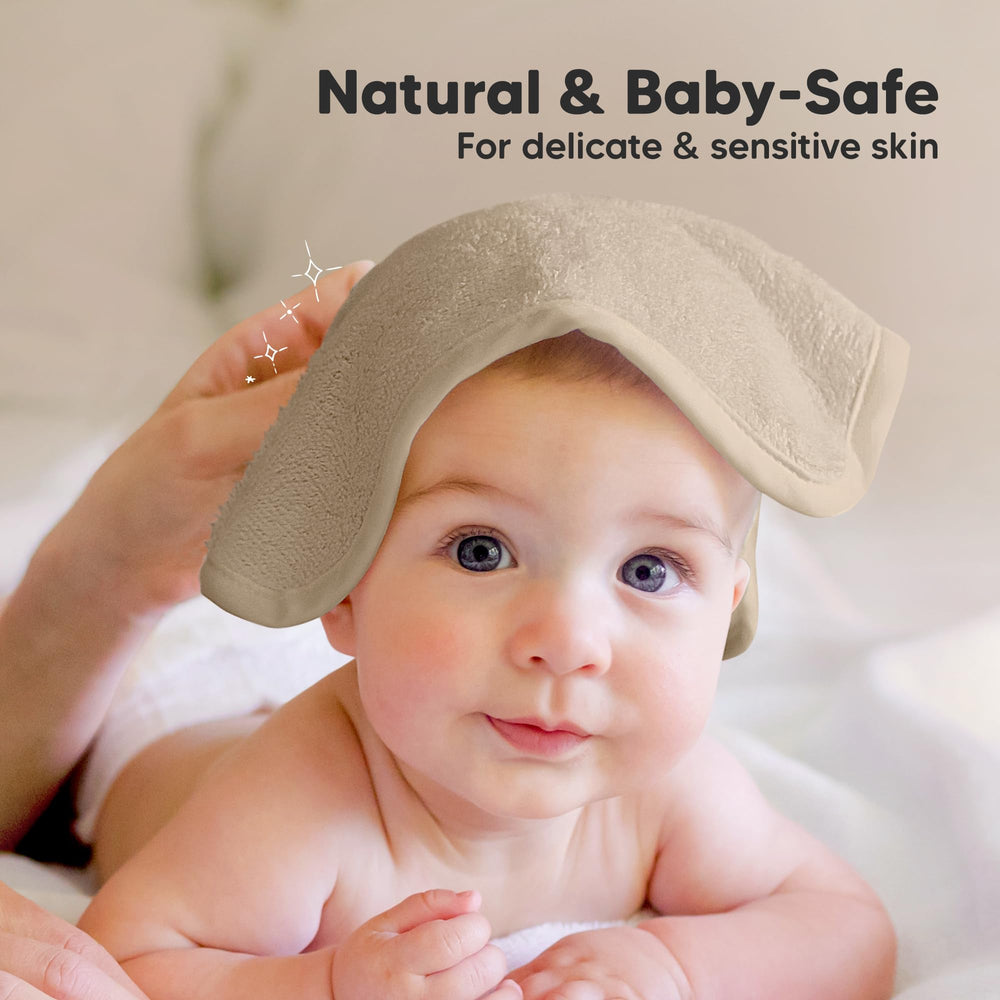 KeaBabies fabric exfoliates softly during bath cleansing.