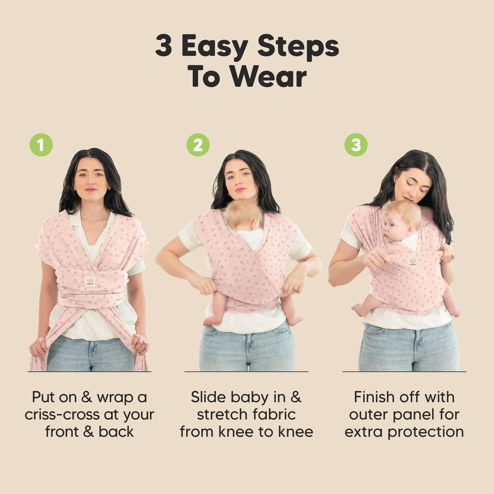 KeaBabies wrap adjustable and universal fit for multiple caregivers