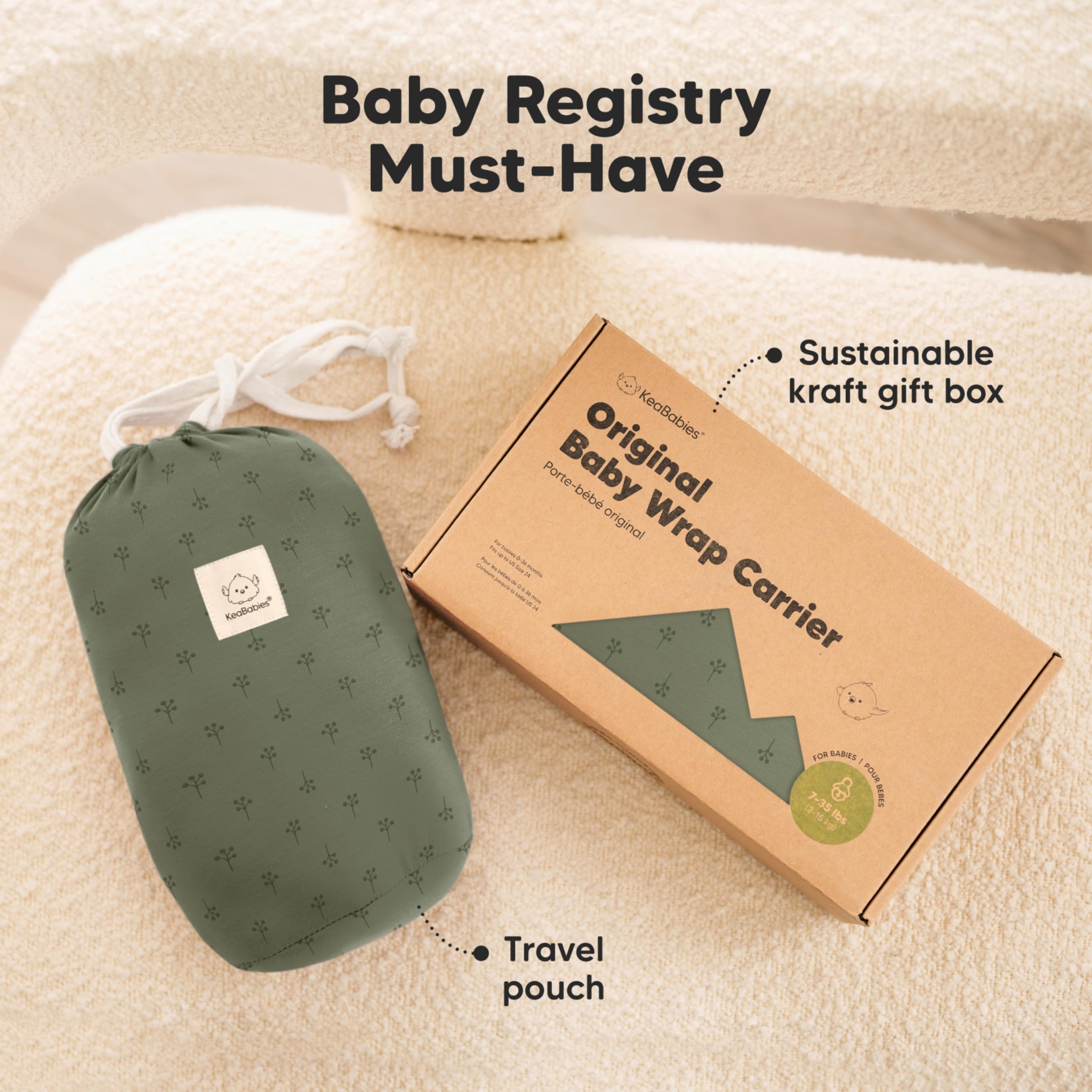 KeaBabies Forest Berries wrap creates a calm, cocoon-like vibe